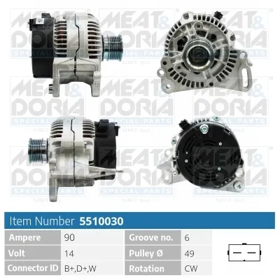 Alternador Seat CORDOBA · Seat TOLEDO I · Seat IBIZA II
