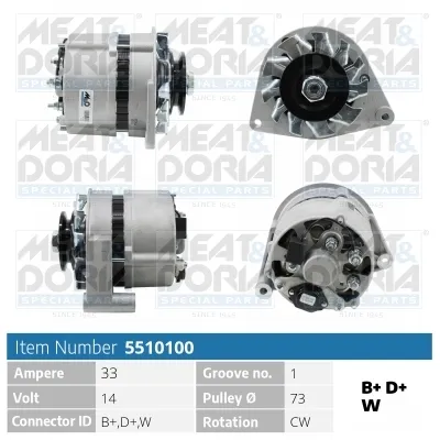 Alternador MEAT & DORIA 5510100