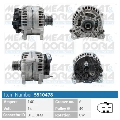 Alternador Vauxhall INSIGNIA Mk I Hatchback · Vw TOURAN · Vw MULTIVAN T5