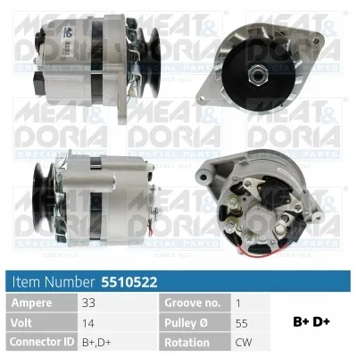 Alternador MEAT & DORIA 5510522