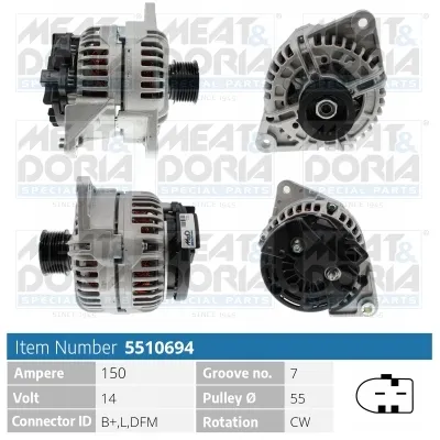 Alternador Fiat DUCATO Bus · Fiat DUCATO Van · Fiat DUCATO Platform/Chassis