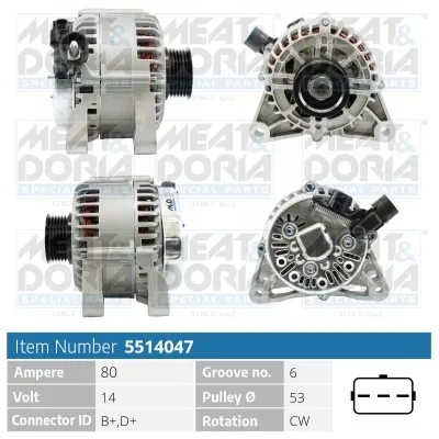 Alternador Alfa Romeo MITO · Fiat STRADA Pickup · Fiat PUNTO