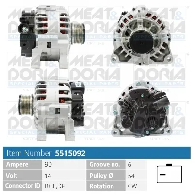 Alternador Citroën NEMO Box Body/MPV · Citroën NEMO MPV · Peugeot BIPPER