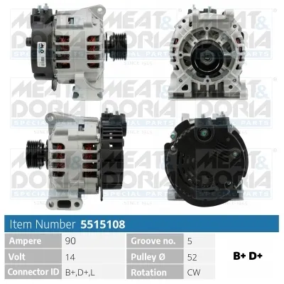 Alternador Mercedes-Benz A-CLASS · Mercedes-Benz VANEO