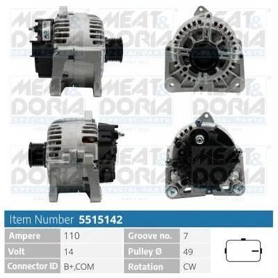 Alternador Renault LAGUNA II · Renault MEGANE II · Renault SCÉNIC II