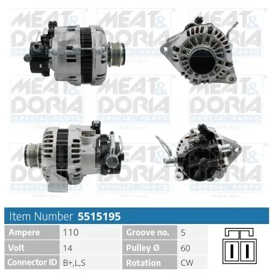 Alternador Mitsubishi GALLOPER · Hyundai GALLOPER II · Hyundai TERRACAN