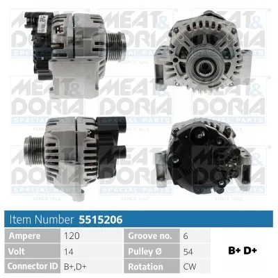 Alternador Alfa Romeo MITO · Citroën NEMO Box Body/MPV · Fiat PANDA