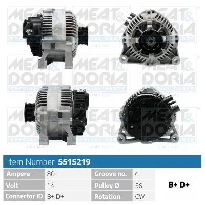 Alternador Citroën XANTIA · Citroën EVASION MPV · Citroën C15 Box Body/MPV