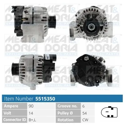 Alternador Alfa Romeo MITO · Fiat GRANDE PUNTO · Fiat FIORINO Box Body/MPV