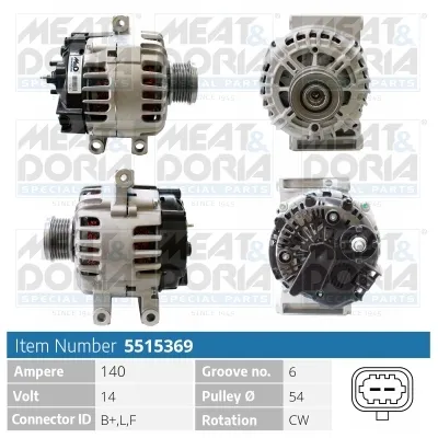 Alternador Opel CORSA D · Opel ASTRA J · Opel MERIVA B MPV