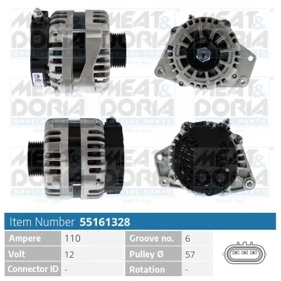 Alternador MEAT & DORIA 55161328