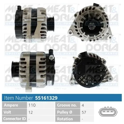 Alternador MEAT & DORIA 55161329
