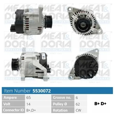 Alternador Citroën JUMPY I · Citroën JUMPY I Van · Fiat PUNTO