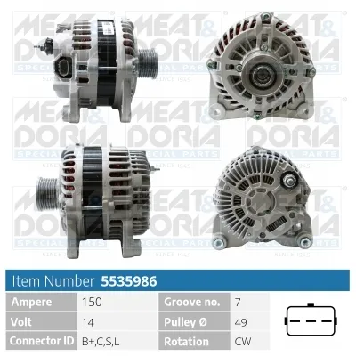 Alternador Nissan QASHQAI I · Nissan X-TRAIL II · Renault KOLEOS I