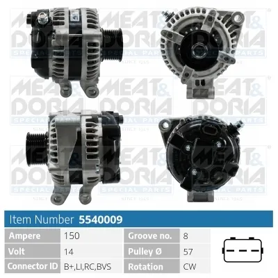 Alternador Land Rover DISCOVERY III · Land Rover RANGE ROVER SPORT I