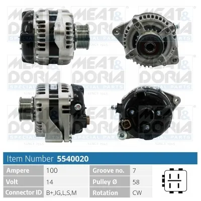 Alternador Toyota HIACE IV Bus · Toyota HIACE IV Van · Toyota LAND CRUISER PRADO
