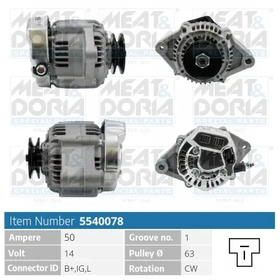 Alternador Daihatsu FEROZA Soft Top · Daihatsu FEROZA Hard Top · Piaggio PORTER Van