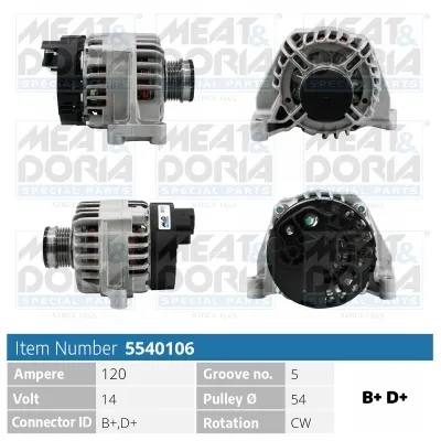 Alternador Alfa Romeo MITO · Alfa Romeo GIULIETTA · Fiat GRANDE PUNTO