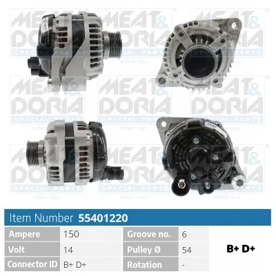 Alternador Alfa Romeo GIULIETTA · Fiat DUCATO Bus · Fiat DUCATO Van