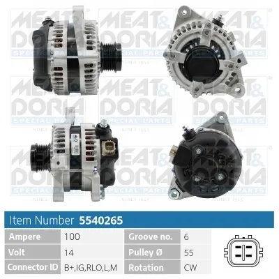 Alternador Toyota RAV 4 III · Toyota AURIS · Toyota COROLLA Saloon