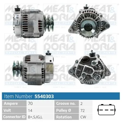 Alternador Toyota LAND CRUISER · Toyota 4 RUNNER II · Toyota LAND CRUISER 90