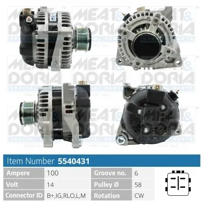 Alternador Toyota YARIS · Toyota AURIS · Toyota COROLLA Saloon