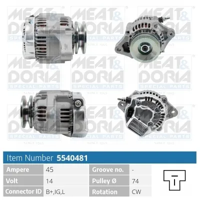Alternador Daihatsu CHARADE II · Daihatsu CHARADE III · Honda NSX I Coupe