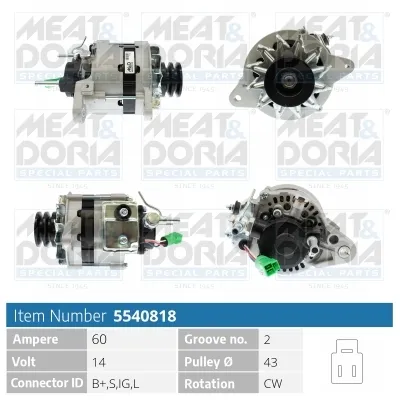 Alternador Toyota LAND CRUISER · Toyota HILUX V Pickup · Vw TARO