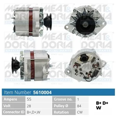 Alternador MEAT & DORIA 5610004