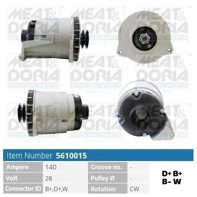 Alternador MEAT & DORIA 5610015