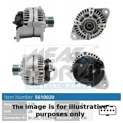 Alternador MEAT & DORIA 5610020P