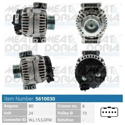 Alternador MEAT & DORIA 5610030