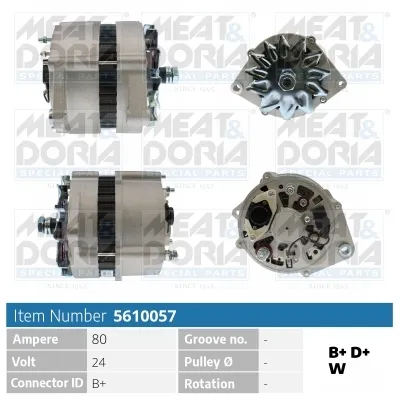 Alternador MEAT & DORIA 5610057