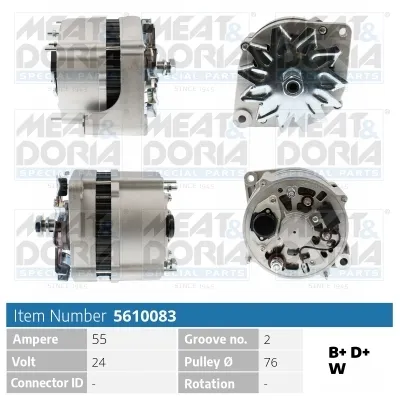 Alternador MEAT & DORIA 5610083