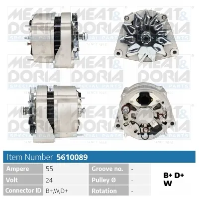 Alternador MEAT & DORIA 5610089