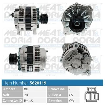 Alternador MEAT & DORIA 5620119
