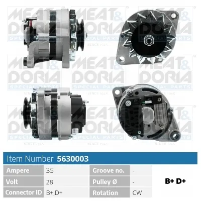Alternador MEAT & DORIA 5630003