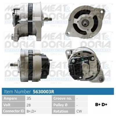 Alternador MEAT & DORIA 5630003R