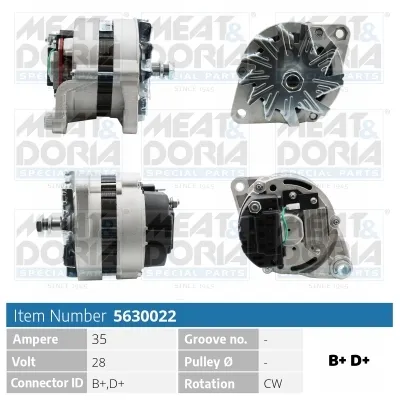 Alternador MEAT & DORIA 5630022