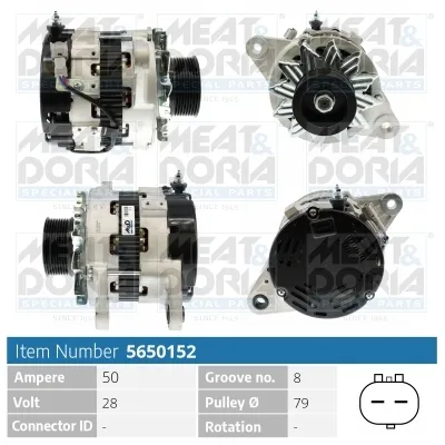 Alternador MEAT & DORIA 5650152
