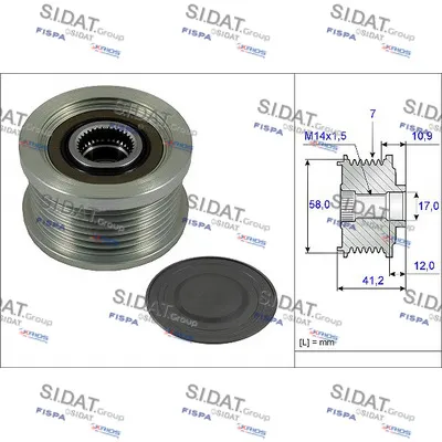 Rueda libre alternador Toyota HIACE IV Bus · Toyota LAND CRUISER 90 · Toyota HIACE IV Van