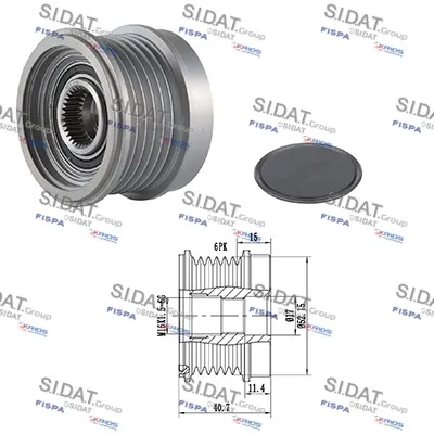 Rueda libre alternador Mercedes-Benz C-CLASS · Mercedes-Benz C-CLASS T-Model · Mercedes-Benz GLK-CLASS