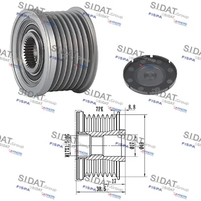 Rueda libre alternador Fiat TALENTO Bus · Fiat TALENTO Van · Fiat TALENTO Platform/Chassis
