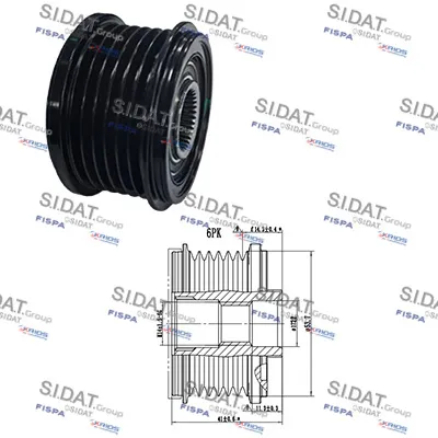 Rueda libre alternador Citroën BERLINGO MULTISPACE · Citroën BERLINGO Box Body/MPV · Citroën C4 II