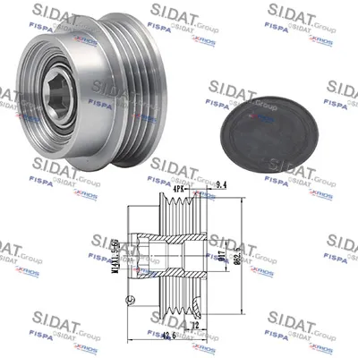 Rueda libre alternador Toyota YARIS · Toyota VERSO S · Toyota AURIS