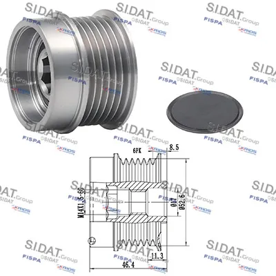 Rueda libre alternador Nissan MICRA V · Renault THALIA III · Renault CLIO V