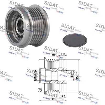 Rueda libre alternador Citroën BERLINGO MULTISPACE · Citroën BERLINGO Box Body/MPV · Citroën C3 PICASSO