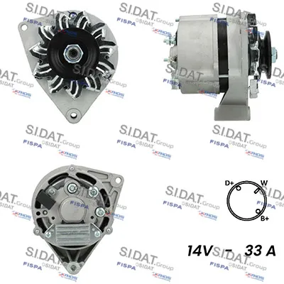 Alternador SIDAT A12BH0041A2