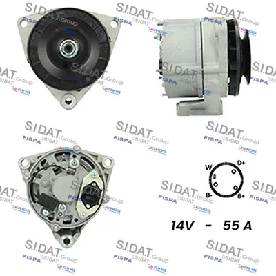 Alternador SIDAT A12BH0409A2