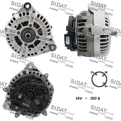Alternador SIDAT A12BH1067